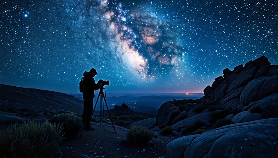 Star photography light trails