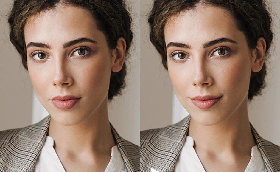 Retouching portraits
