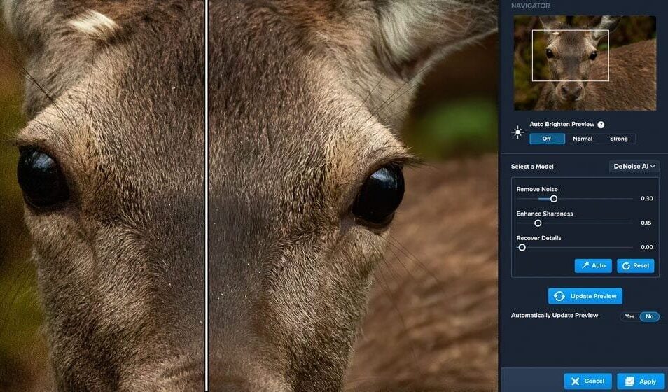 Shooting techniques to minimize noise
